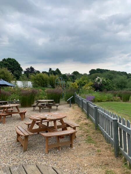 view of seating area at Yorkshire Lavender Cavendish B&B, Scarborough